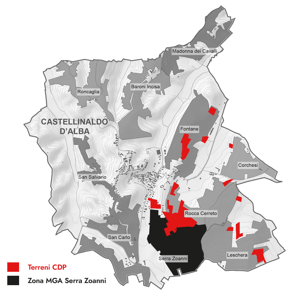 Map Serra Zoanni Roero Reserve